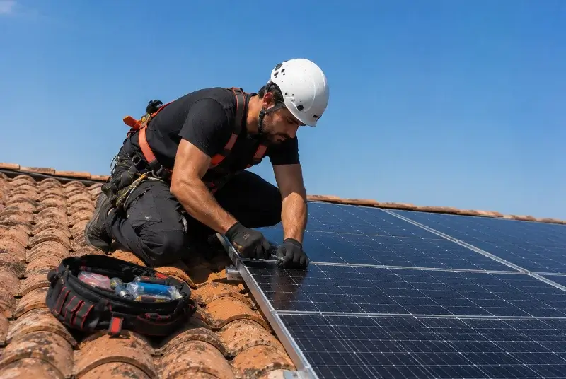 Maintenance et monitoring de panneaux solaires à Séchilienne